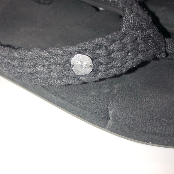 Roxy braided sandal flip flops thong style size 8 1/2-9 - Picture 3 of 7
